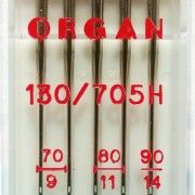Иглы стандарт Organ N 70(2), 80(2), 90, 5 шт.